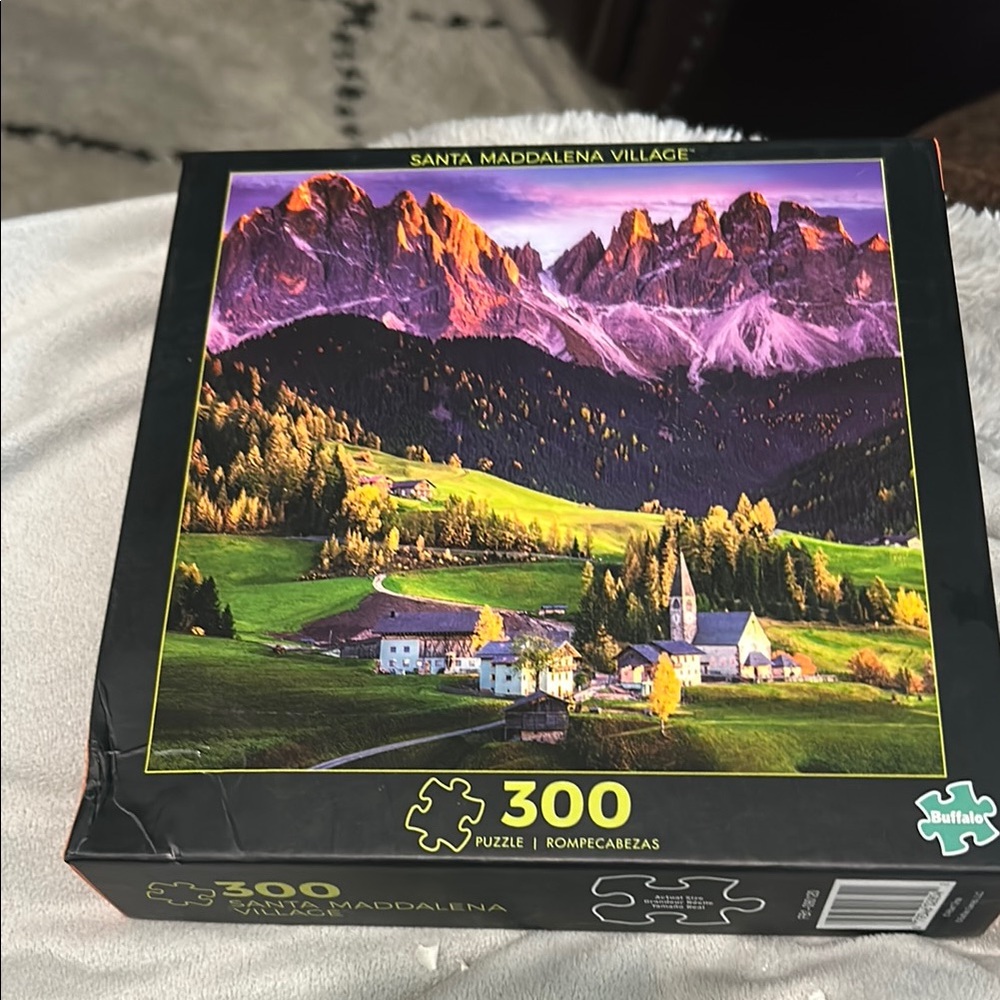 SOLD. Buffalo David Bitton Green and Purple Puzzle 300 Pieces